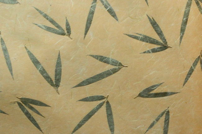 竹の葉入り和紙