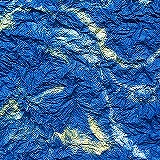 青色の揉み紙